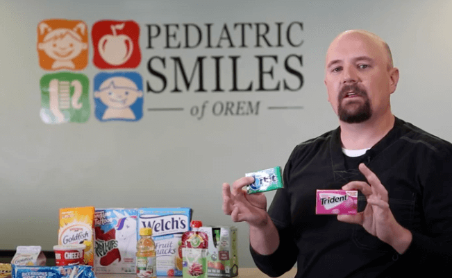 Dentist talking about gum