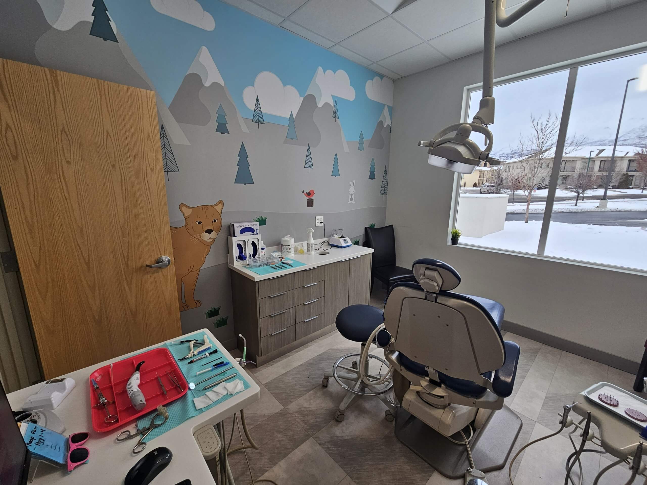 Treatment room at Pediatric Smiles & Braces in Orem, UT.